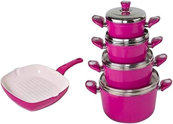 طقم حلل جرانيت 9 قطع