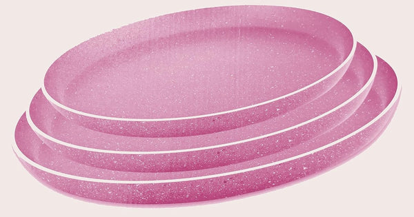 طقم  صوانى بيتزا 3 قطع