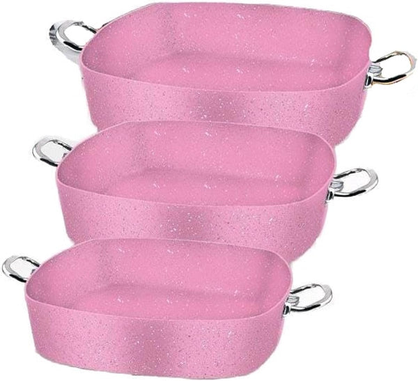 طقم  صوانى  فرن جرانيت 3 قطع